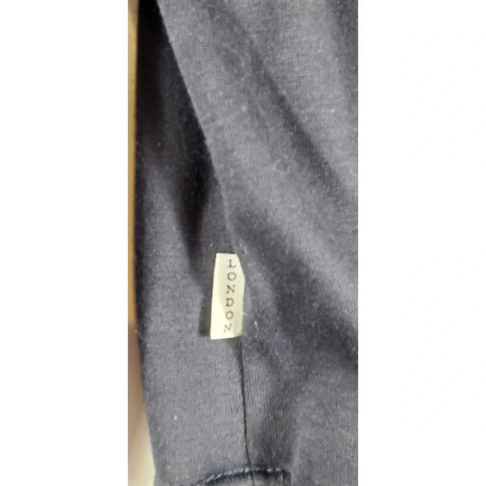 Capital T Shirts Mens Navy Blue London England Graphic Hoodie Sweatshirt Size‎ L